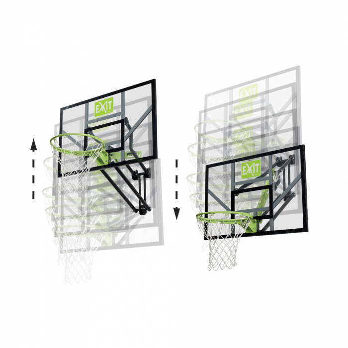 Panou de baschet pentru perete, Galaxy - verde/negru, Exit Toys [2]