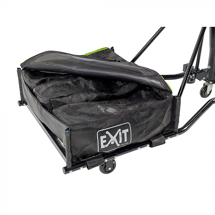 Panou de baschet portabil pe roți, Galaxy - verde/negru, Exit Toys [6]