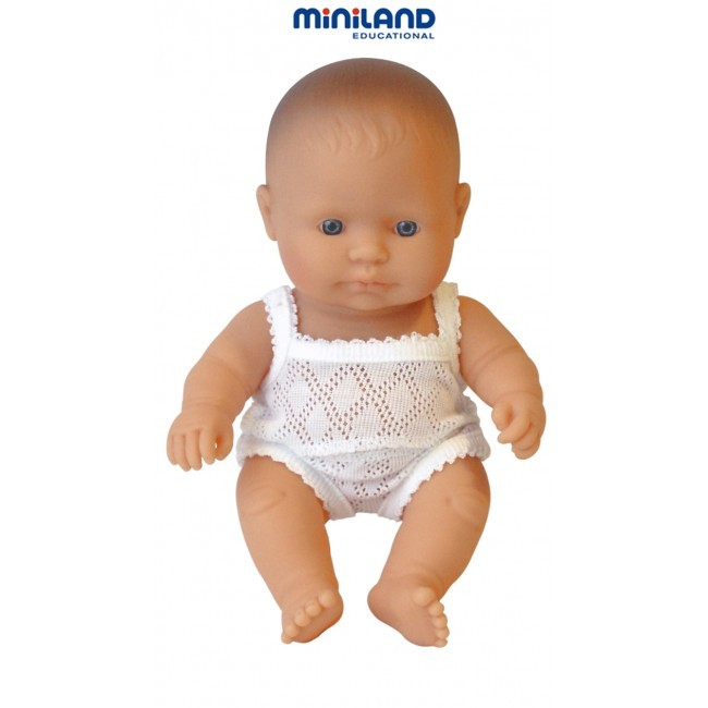 Papusa Baby european fata Miniland 21cm [3]