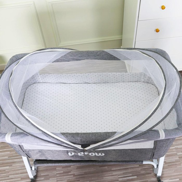 Patut 2 in 1 Co-Sleeper cu functie de leagan, U-Grow [4]