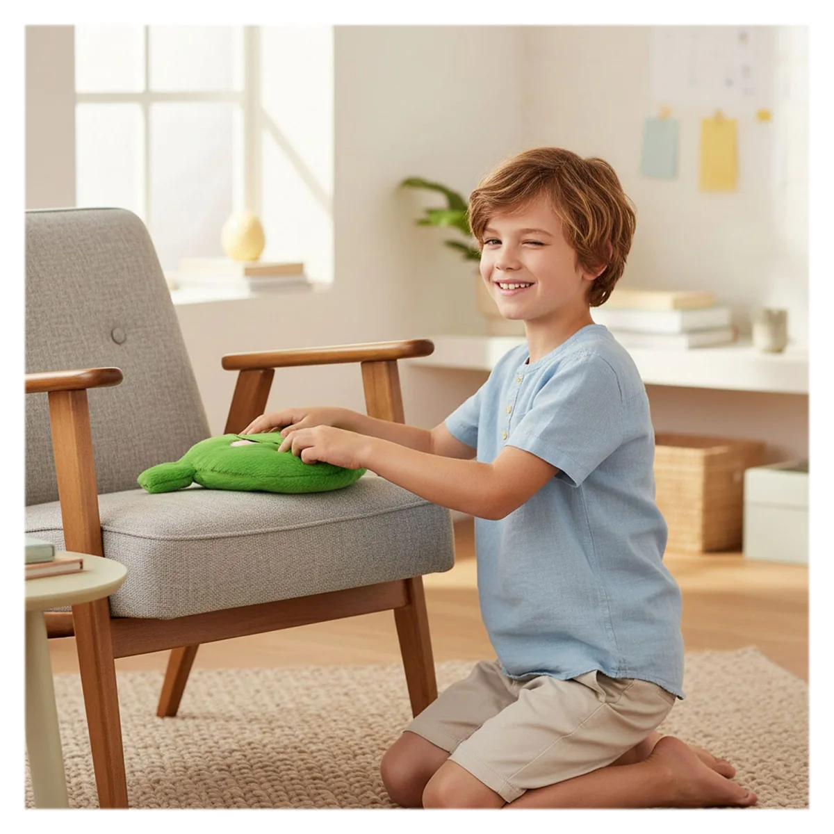 Pernă de pluș cu sunet amuzant, Blushy [2]