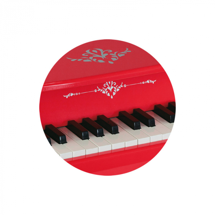 Pian rosu cu carte de muzica, Viga [1]