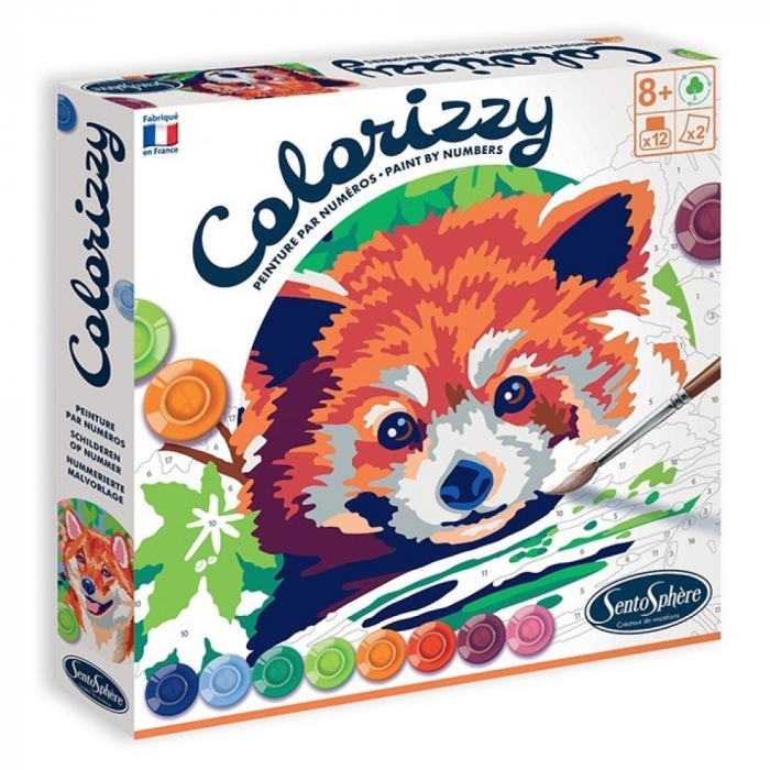 Pictura pe numere Colorizzy Panda rosu&Shiba [1]