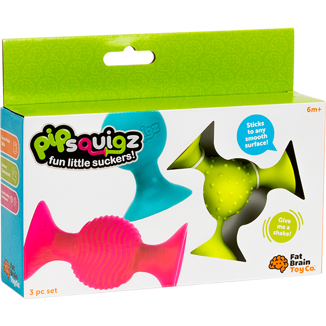 pipSquigz – Set 3 jucării senzoriale cu ventuze pentru bebeluși [1]