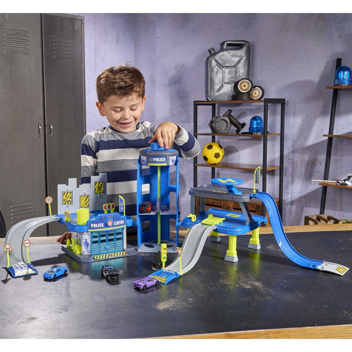 Pista de masini Majorette Creatix Police cu 5 masinute [2]