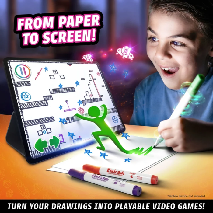 Pixicade -  kit creativ multipremiat pentru a transforma desenele copiilor in jocuri video pentru mobil sau tableta, editie jocuri nelimitate [2]