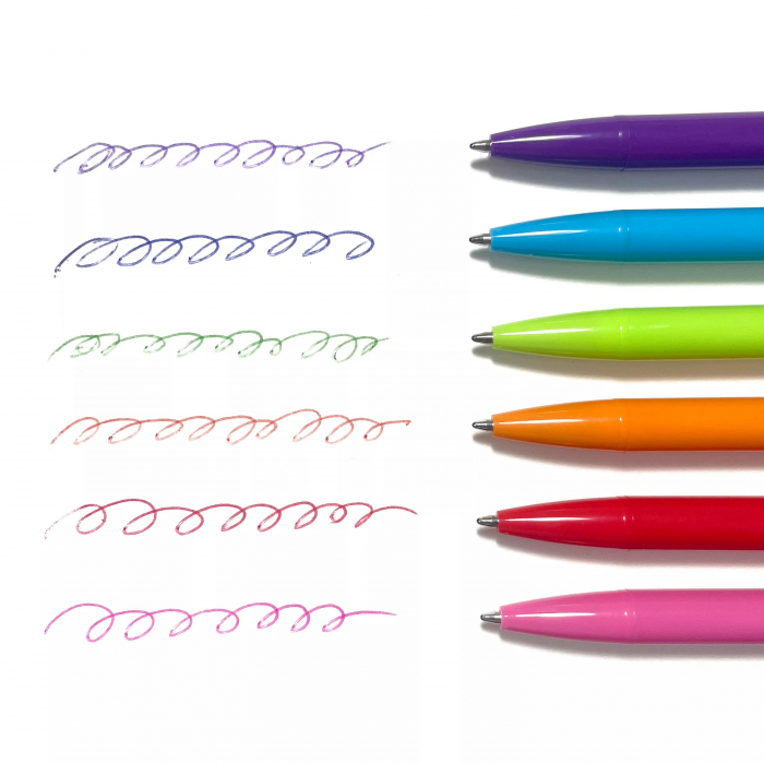 Pixuri colorate retractabile Bright Writers - set de 6 [2]