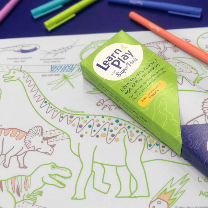 Plansa de colorat din silicon - DINOZAURI [4]