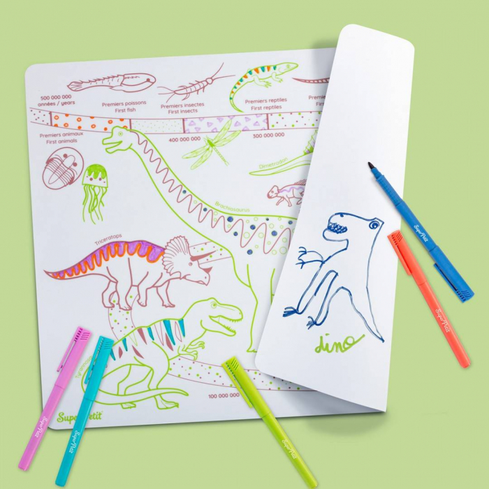 Plansa de colorat din silicon - DINOZAURI [2]