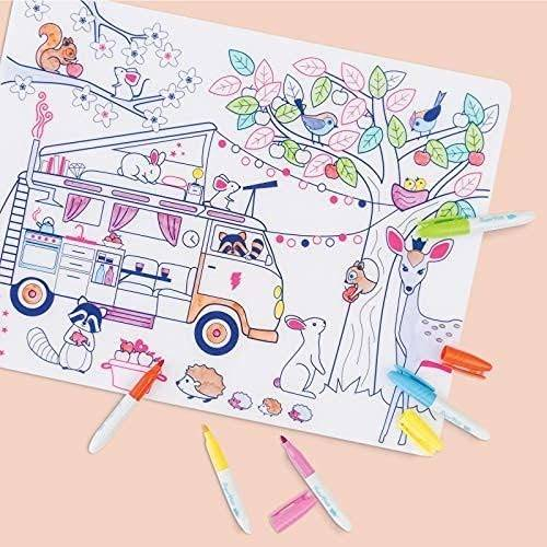 Plansa de colorat din silicon - DREAM VAN [3]