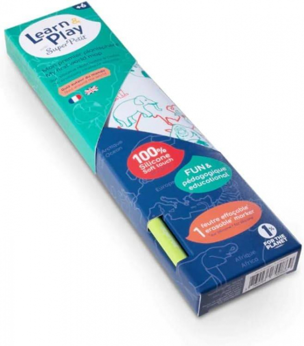 Plansa de colorat din silicon - HARTA LUMII [4]