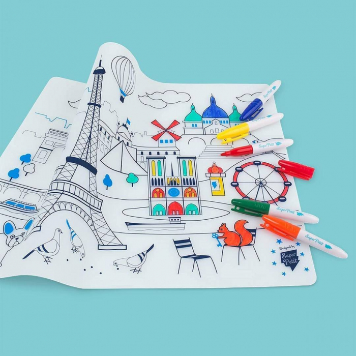 Plansa de colorat din silicon - PARIS [3]