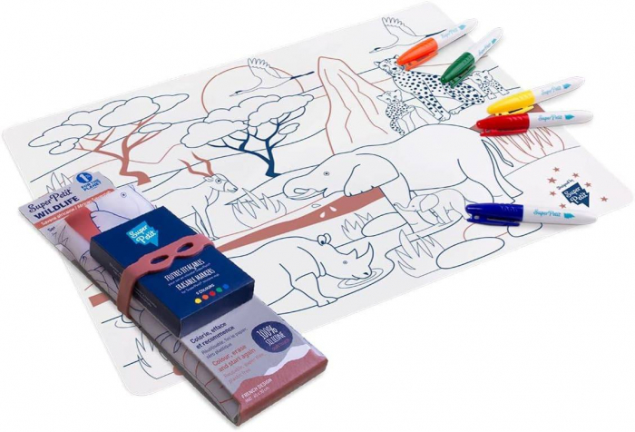 Plansa de colorat din silicon - SAVANA AFRICANA [1]