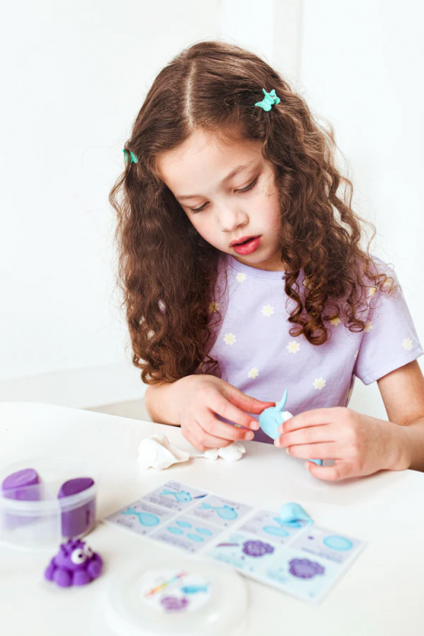 Plastilina cu uscare la aer - Ocean, Creatibles, set DIY 4 culori [8]