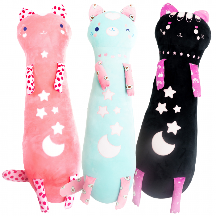Pluș Momomi Takai – 120 cm, Pisicuță stil kawaii [2]