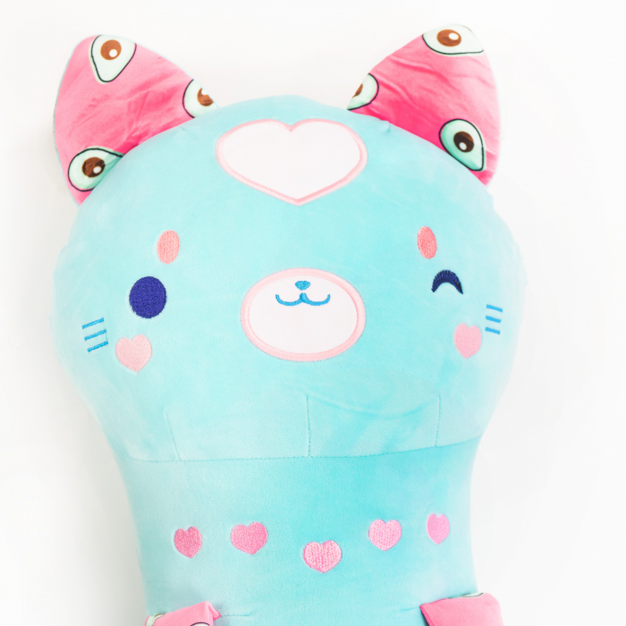 Pluș Momomi Takai – 120 cm, Pisicuță stil kawaii [3]