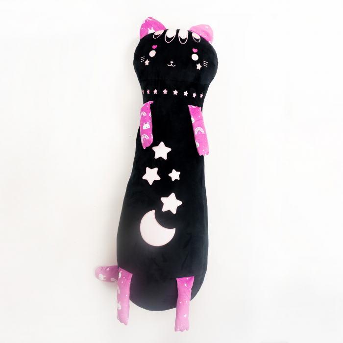 Pluș Momomi Takai – 120 cm, Pisicuță stil kawaii [1]