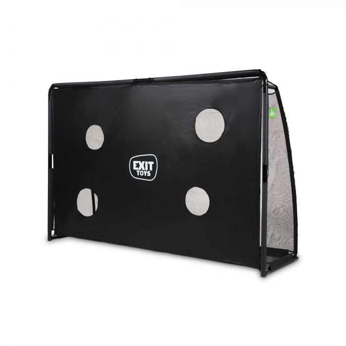 Poartă de fotbal din oțel, Finta, 300x200cm - negru, Exit Toys [2]