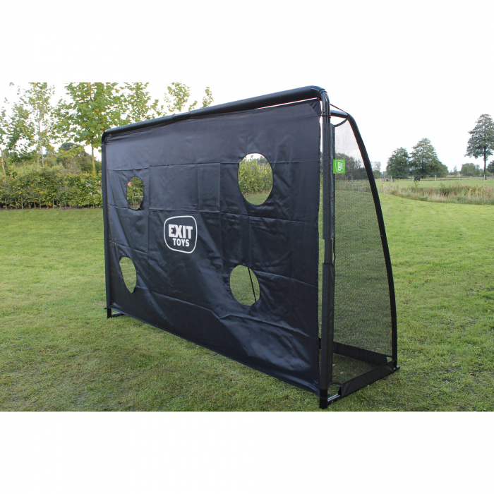Poartă de fotbal din oțel, Finta, 300x200cm - negru, Exit Toys [10]
