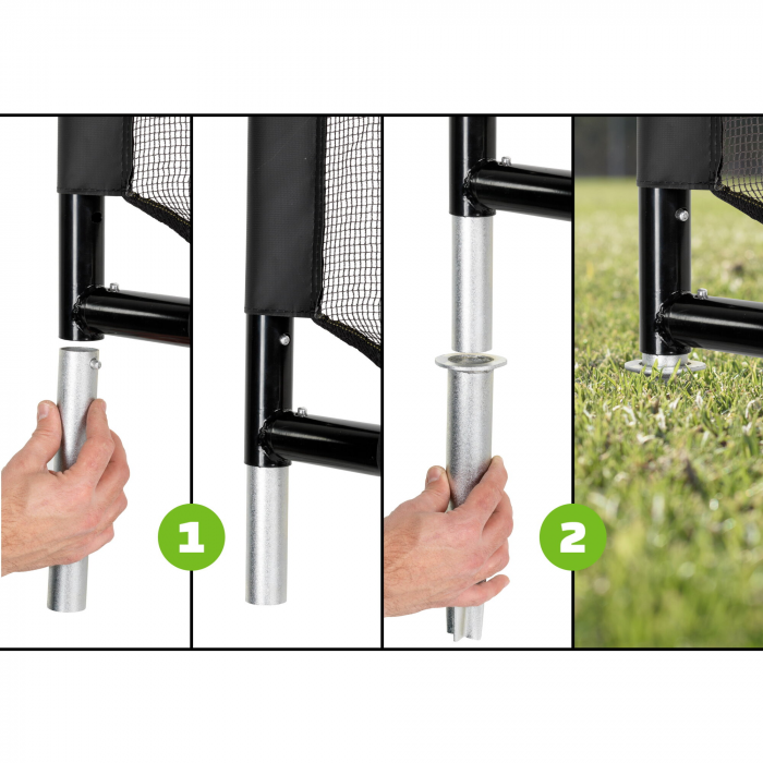 Poartă de fotbal din oțel, Maestro 180x120cm - negru, Exit Toys [4]