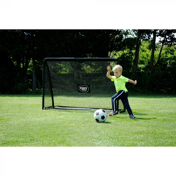 Poartă de fotbal din oțel, Maestro 180x120cm - negru, Exit Toys [10]