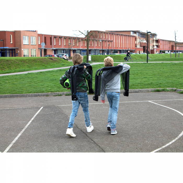 Poartă de fotbal din oțel, Pico, 90x60cm (set de 2 bucăți) - negru, Exit Toys [9]