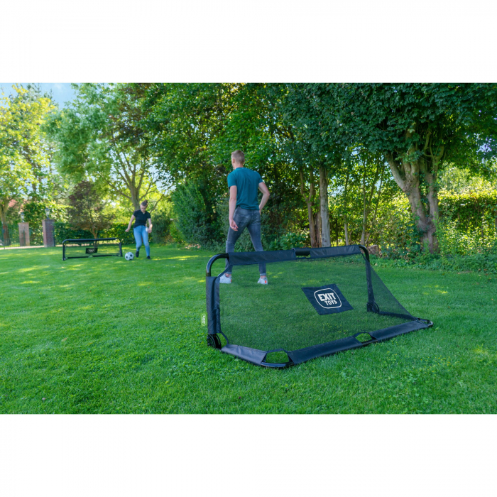 Poartă de fotbal pliabilă din oțel, Panna 150x60cm (set de 2 bucăți) - negru, Exit Toys [7]