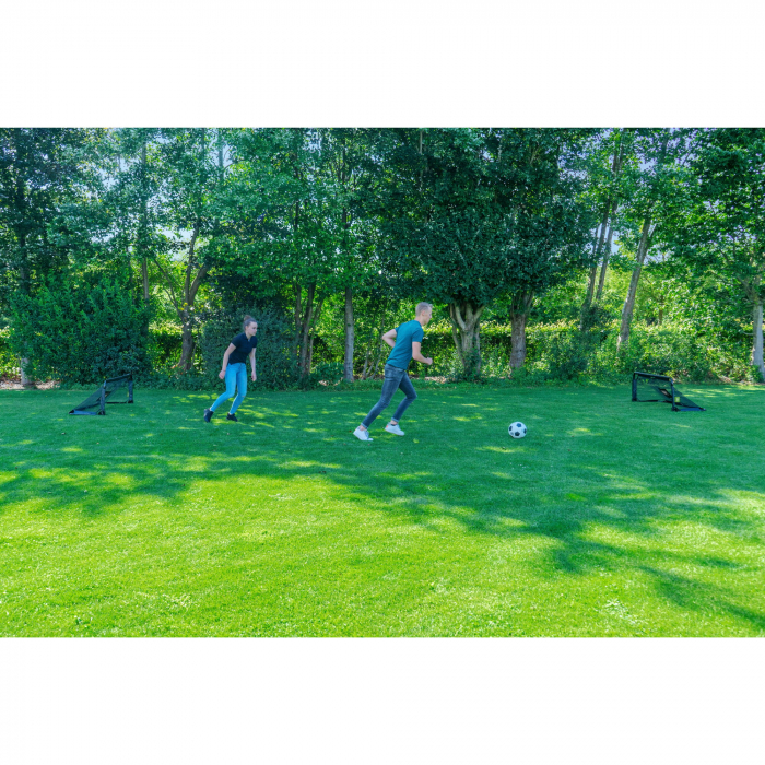 Poartă de fotbal pliabilă din oțel, Panna 150x60cm (set de 2 bucăți) - negru, Exit Toys [8]