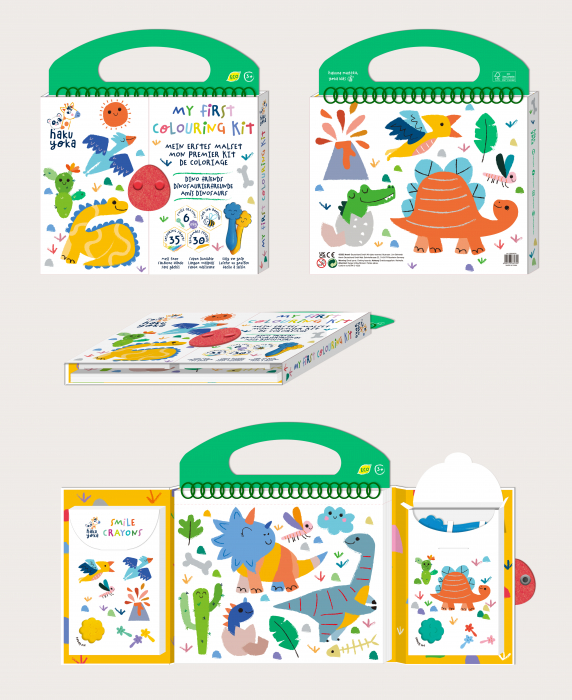 Primul meu kit de desenat - Prietenii Dinozauri, Haku Yoka, portabil [3]