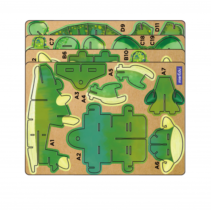Puzzle 3D cu sunete - Ankylosaurus, Build 'n' Sound [3]