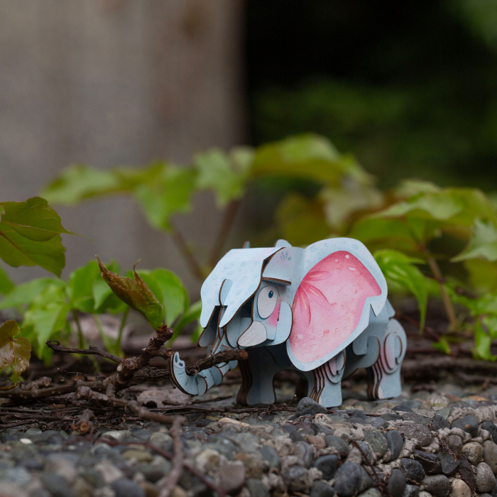 Puzzle 3D cu sunete - Elefant african, Build 'n' Sound [6]