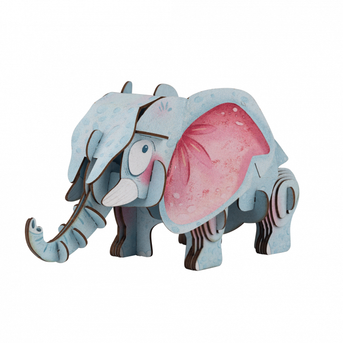 Puzzle 3D cu sunete - Elefant african, Build 'n' Sound [2]