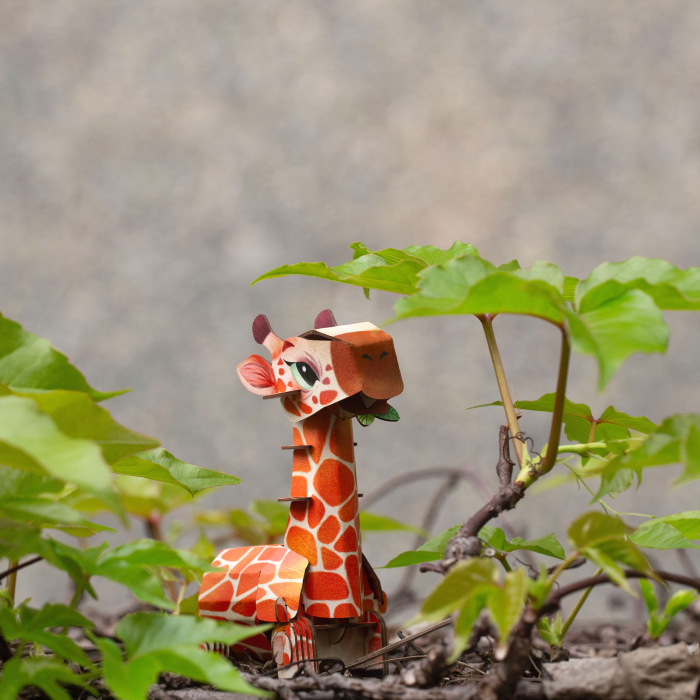 Puzzle 3D cu sunete - Girafa, Build 'n' Sound [8]