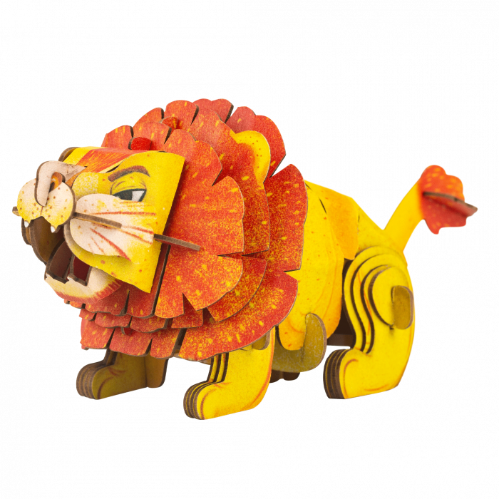 Puzzle 3D cu sunete - Leu, Build 'n' Sound [2]