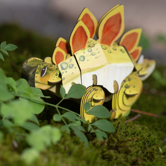 Puzzle 3D cu sunete - Stegosaurus, Build 'n' Sound [4]