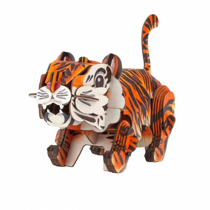 Puzzle 3D cu sunete - Tigru, Build 'n' Sound [2]