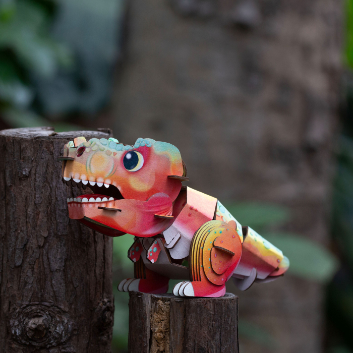 Puzzle 3D cu sunete - Tyrannosaurus Rex, Build 'n' Sound [7]