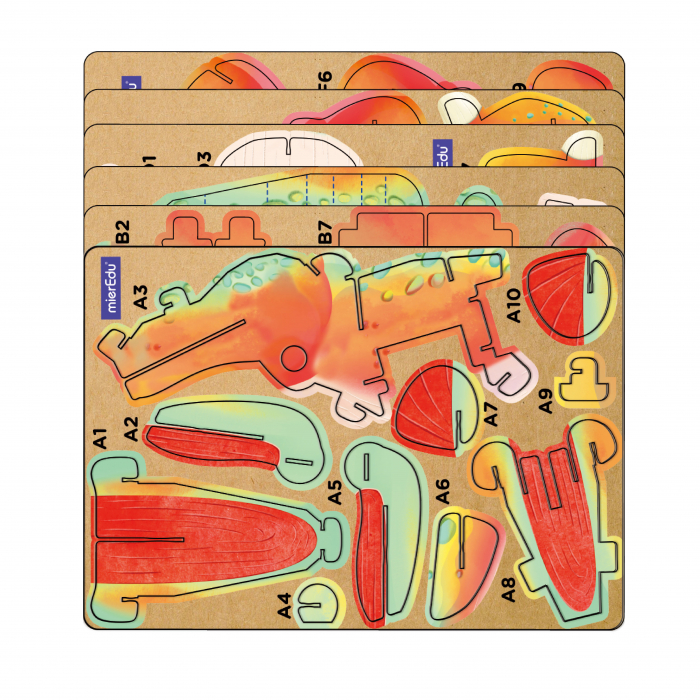Puzzle 3D cu sunete - Tyrannosaurus Rex, Build 'n' Sound [3]