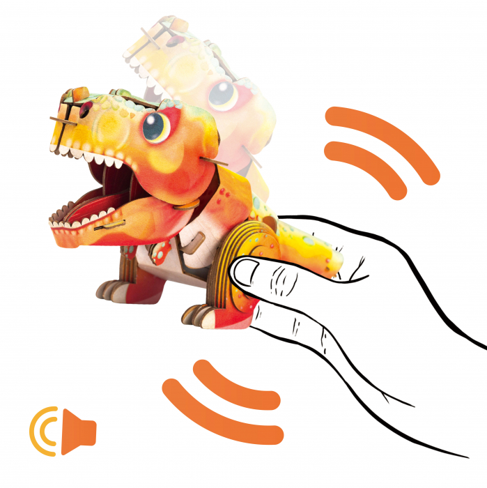 Puzzle 3D cu sunete - Tyrannosaurus Rex, Build 'n' Sound [4]