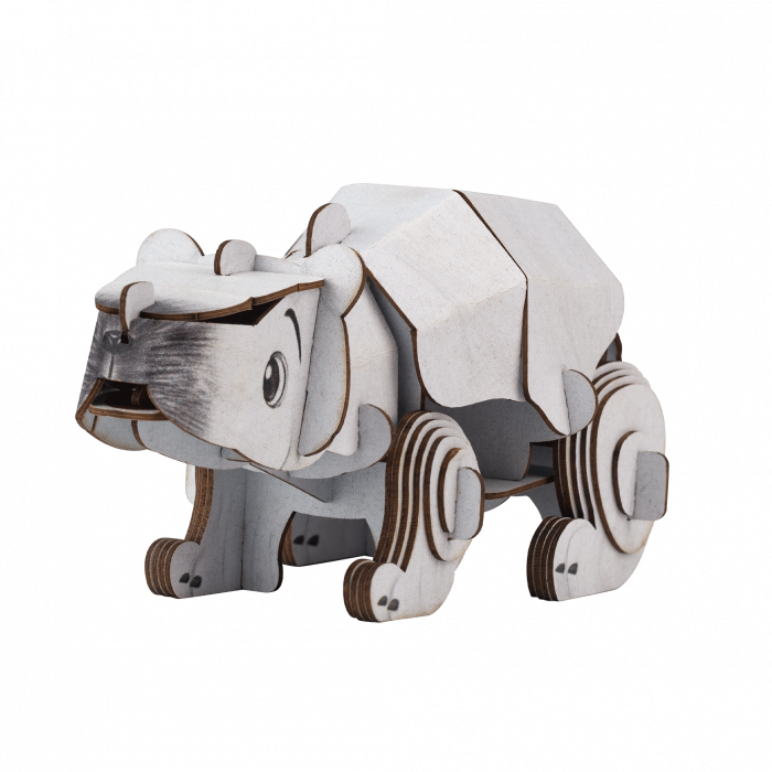Puzzle 3D cu sunete - Urs polar, Build 'n' Sound [2]
