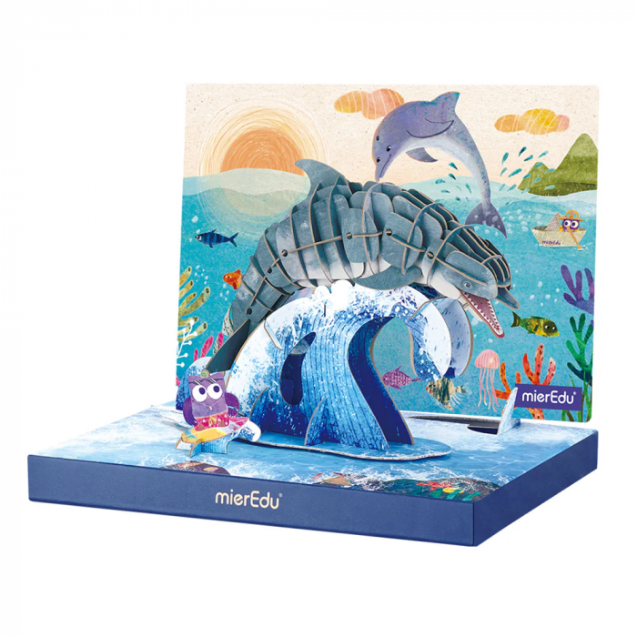 Puzzle 3D ECO - Delfin cu bot gros (deluxe) [2]