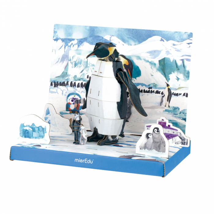 Puzzle 3D reglabil - Pinguin Imperial (deluxe) [4]