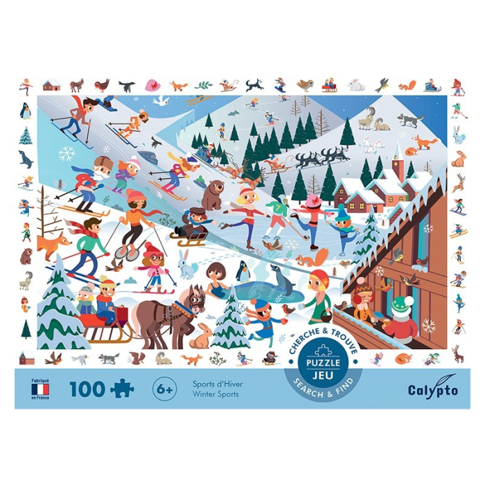 Puzzle Carton 100 Piese - La munte - Sentosphere [3]
