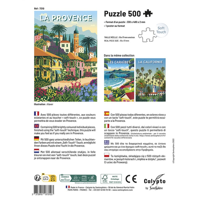 Puzzle carton 500 piese - La Provence - Sentosphere [4]