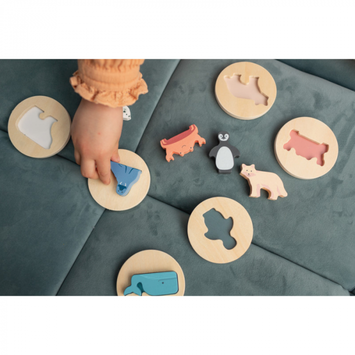 Puzzle cu forme de animale, BS Toys [4]