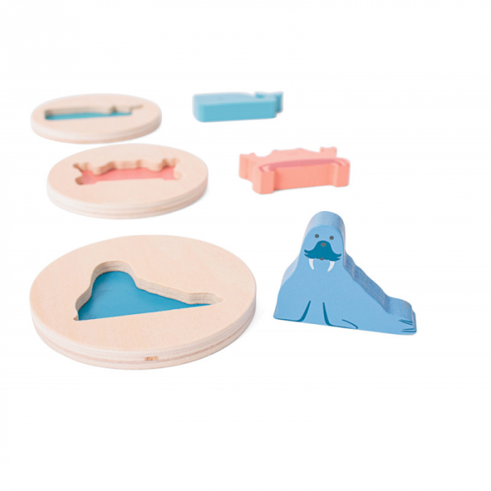 Puzzle cu forme de animale, BS Toys [3]