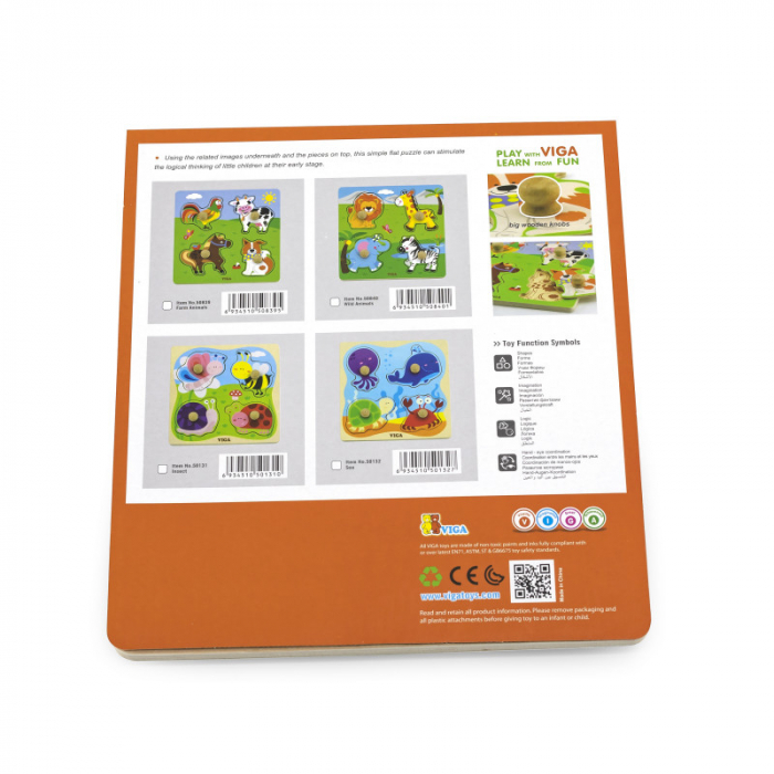Puzzle cu manere Animale din ocean, Viga [5]