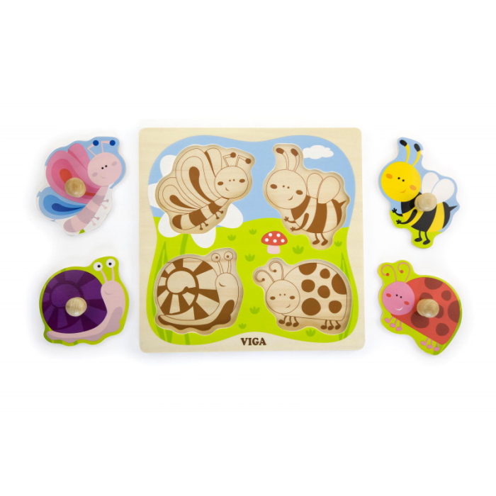 Puzzle cu manere Insecte, Viga [2]