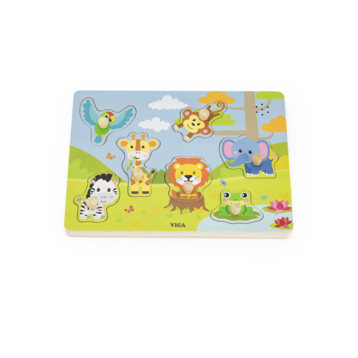 Puzzle cu sunete Animale din Jungla [2]