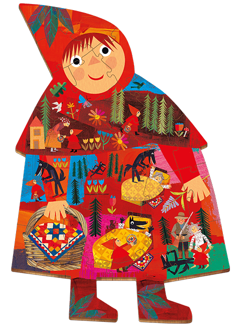 PUZZLE DE LEMN – POVESTI: SCUFITA ROSIE [3]